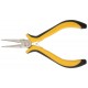 Круглогубцы мини Профи, никелированное покрытие, черно-желтые мягкие ручки 125 мм