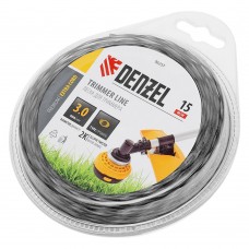 Леска для триммера двухкомпонентная эллипс, 3,0мм х 15м, блистер EXTRA CORD Denzel (96257)
