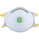 Маска полипропиленовая 4-х слойная, угольный фильтр, с клапаном (12288)