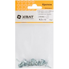 Саморезы для листовых пластин, наконечник-сверло 4,2 х 13 (фасовка 19 шт) (22813-2)