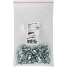 Саморезы для листовых пластин, остроконечные 4,2 х 13 100 шт Фасовка (22713-0)