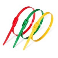 Стяжка нейлоновая КСГ 8х400 (красн) (100шт) (Fortisflex) (74247)