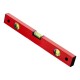 Уровень алюминиевый, 400 мм, 3 глазка, красный, линейка Matrix (33220)