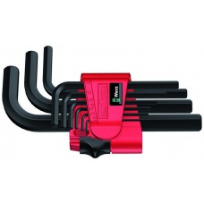 Набор Г-образных ключей 9 пр. 1.5/2/2.5/3/4/5/6/8/10 мм Hex-Plus BlackLaser серия 950/9 BM 7 Wera WE-021737