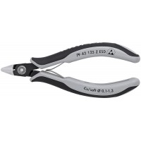 Бокорезы прецизионные ESD, острая головка, для мягких материалов, 125 мм, 2-комп антистатические ручки (KN-7942125ZESD)