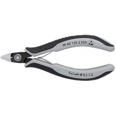 Бокорезы прецизионные ESD, острая головка, для мягких материалов, 125 мм, 2-комп антистатические ручки (KN-7942125ZESD)