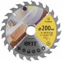 Диск пильный для циркулярных пил по дереву 200 х 30/25,4 х 24T (37745)