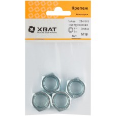 Гайка оцинкованная М16 DIN 934 (фасовка 4 шт.) (28416-3)