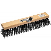 Уличная щетка EURO, буковая колодка 40 см с металлическим держателем для черенка, d 25 мм, щетина 70мм, 5-рядная, без черенка GRINDA 39193-40_z01