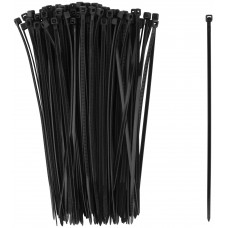 Хомуты нейлоновые для проводов, черные 100 шт., 2,5х150 мм (60347)