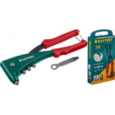 Литой заклепочник X-5F, 2.4–4.8 мм, удержание заклепки, в кейсе KRAFTOOL 31173-H6_z01