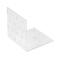 Крепежный уголок равносторонний 2 мм, KUR 80 х 80 х 80 мм Сибртех (46426)