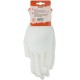 Перчатки белые, полиэстер с обливкой из полиуретана ( водоотталкивающие), р-р М/8 (30-4021)