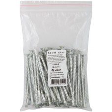 Шурупы оцинкованные, универсальные 5 х 80 100 шт Фасовка (20580-0)