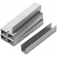 Скобы для степлера закалённые прямоугольные 11,3 мм х 0,7 мм (узкие тип 53) 14 мм, 1000 шт. (31414)