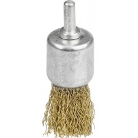 Щетка кистевая для дрели 24 мм, витая стальная латунированная проволока 0.3 мм STAYER 35113-24