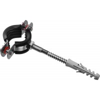 Хомут трубный с сантехнической шпилькой и дюбелем 3/4