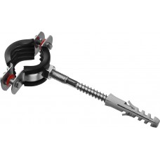 Хомут трубный с сантехнической шпилькой и дюбелем 3/4, цинк, 1 шт ЗУБР 37866-25-29  