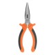Длинногубцы прямые Comfort, 160 мм ,шлифованные, двухкомпонентные рукоятки Sparta (17165)