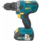 Дрель-Шуруповерт акк. 20 В; 0-400/1400 об/мин; 40 Нм; 2 (Li-Ion) 2,0 Ач; 1,25 ч.; рез. накл.; кейс (79901)