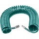 Воздушный спиральный шланг с фитингами рапид, 15 м, 8 х 12 мм, 15 бар KRAFTOOL 06590-15