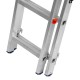 Лестница, 3 х 14 ступеней, алюминиевая, трехсекционная, Сибртех (97824)