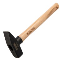 Молоток слесарный, 1000 г, кованый квадратный боек, буковая рукоятка Denzel (10437)