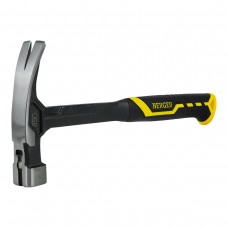 Молоток-гвоздодер цельнокованый 450 г., магнит, 2-компонентная рукоятка, BERGER BG1527