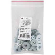 Шайба кузовная оцинкованная М6 100 шт DIN 9021 Фасовка (29106-0)