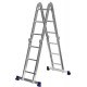 Алюминиевая четырехсекционная лестница-трансформер 4 x 3 ступени СИБИН ЛТ-43 38851