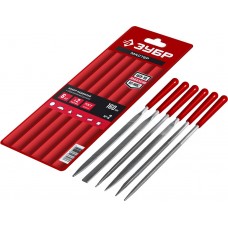 Набор надфилей 6 шт 160 мм в чехле с ручками ЗУБР 16016-H6