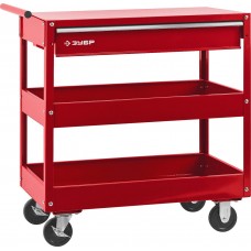 Тележка инструментальная 737?383?785 мм с выдвижным ящиком + 2 полки ЗУБР 38912