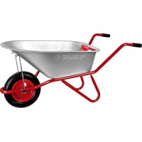Садово-строительная тачка 90 л, 160 кг, одноколесная, пневматическое колесо ЗУБР Т-11 39962