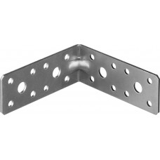 Усиленный крепежный уголок 35 x 90 x 90 x 2 мм цинк ЗУБР УКУ-2.0 310116-35-090