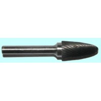 Борфреза тв.спл. гипербол.со сфер.торц. d12х25х6х65 R3,0 спиральная насечка (F12 25М06) 