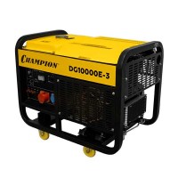 Генератор диз. CHAMPION DG10000E-3 (400В12,5/13,75кВА 17лс 25л 170кг эл.стартер,колеса,счетчик) (DG10000E-3)