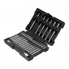 Набор бит HEX, Torx , SPLine, хвостовик-шестигранник 1/2, CrV, 42 шт. Stels (11318)