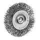 Набор щеток для дрели, 1 Плоская 50мм, 2 Чашки 25-50мм, шпилька, нерж. вит. проволока Denzel (74491)