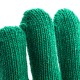Перчатки трикотажные усиленные, гелевое ПВХ-покрытие, 7 класс, зеленые Сибртех (68184)