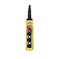 Пульт управления XAC-A6713Y для тали (6 кнопок, 1 скорость, ключ-марка, стоп, IP65, 380В) (1002092)