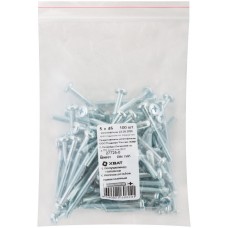 Винт с полуцилиндрич. головкой с полной резьбой оцинков. DIN 7985 5х45 100 шт Фасовка (27725-0)