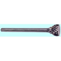 Борфреза тв.спл. конич.с обратным конусом грушевидная D 6R 6х3,5х48 х-к 3мм