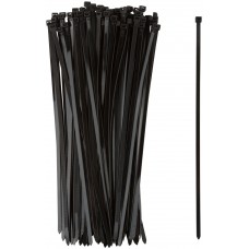 Хомуты нейлоновые для проводов, черные 100 шт., 7,6х400 мм (60362)