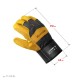 Комбинированные двухслойные спилковые перчатки COMBI, XL (10), с доп. слоем на ладони KRAFTOOL 11310-XL