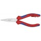 Плоскогубцы электрика для монтажа проводов, 160 мм, хром, 2-комп ручки, проушина для страховки, BK (KN-1305160TBK)