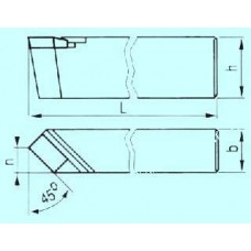Резец проходной прямой 20х12х120 тв. сплав (без маркировки марки сплава)