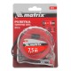 Рулетка Crystal,7,5 м х 25 мм,корпус из поликарбоната Matrix