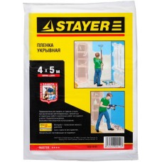 Пленка защитная укрывочная 4 м, 5 м, 12 мкм STAYER 1225-15-05