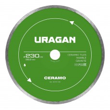 Диск алмазный отрезной сплошной CERAMO URAGAN 230 мм 36707-230  