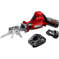 Сабельная пила 12 В 80 мм 2 АКБ 2 А·ч ЗУБР С1-12 СПЛ-125-22